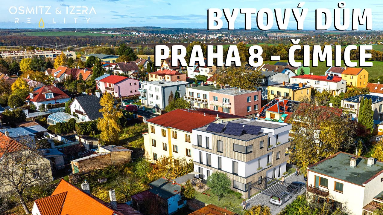 PRODANO Bytový dům Praha 8 Čimice - studie domu