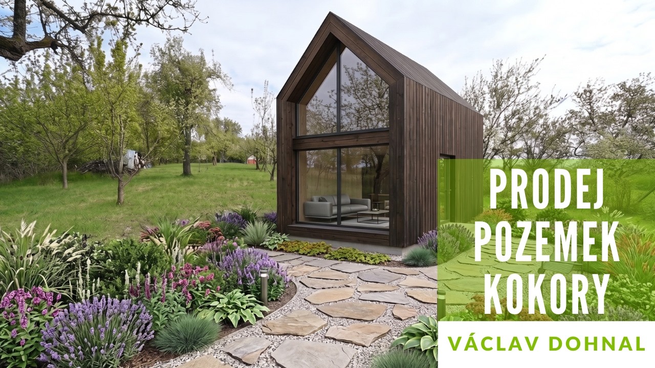 PRODEJ - Prostorný rekreační pozemek 2 413 m² s kompletním projektem chaty  Kokory