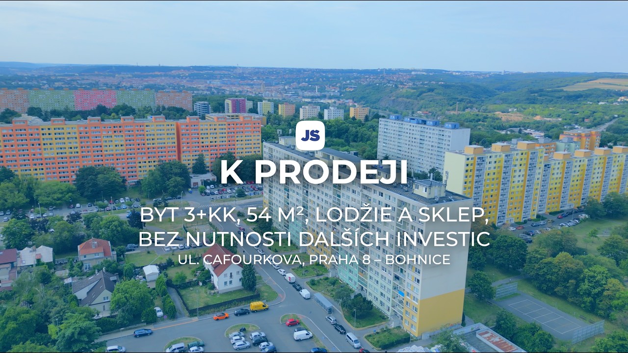 Byt 3+kk, 54 m², lodžie, sklep, bez nutnosti dalších investic, ul. Cafourkova, Praha 8 – Bohnice
