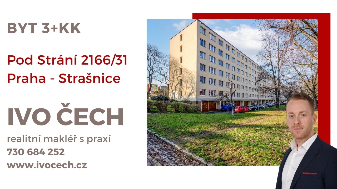 Prodej bytu 3+kk s ideální dispozicí, Strašnice | Ivo Čech realitní makléř Praha - Letňany
