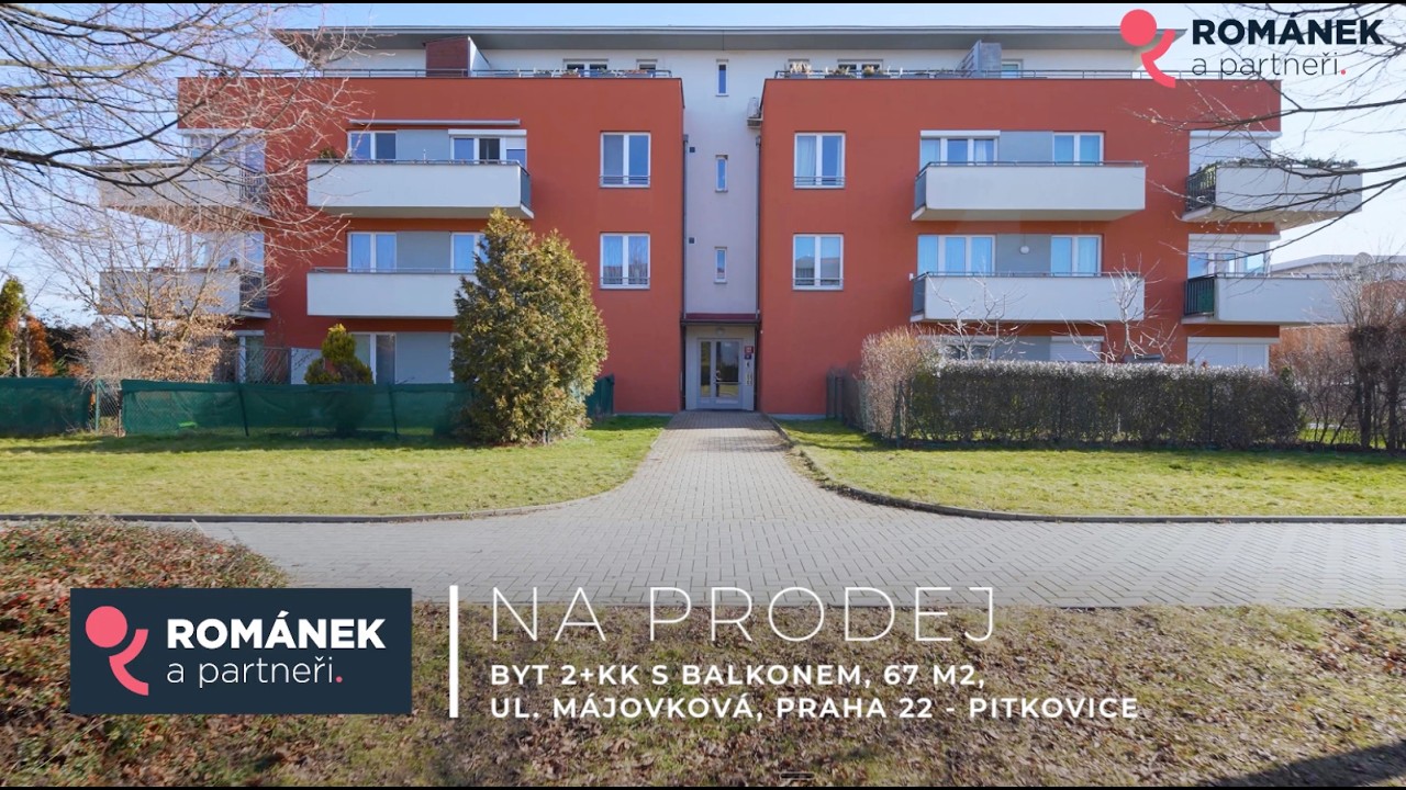 PRODÁNO - Byt 2+kk s&nbsp;balkonem, 57 m2, ul. Májovková, Praha 22 - Pitkovice