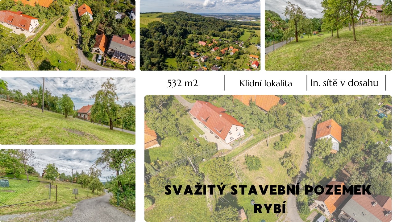Prodej stavebního pozemku v Rybí!