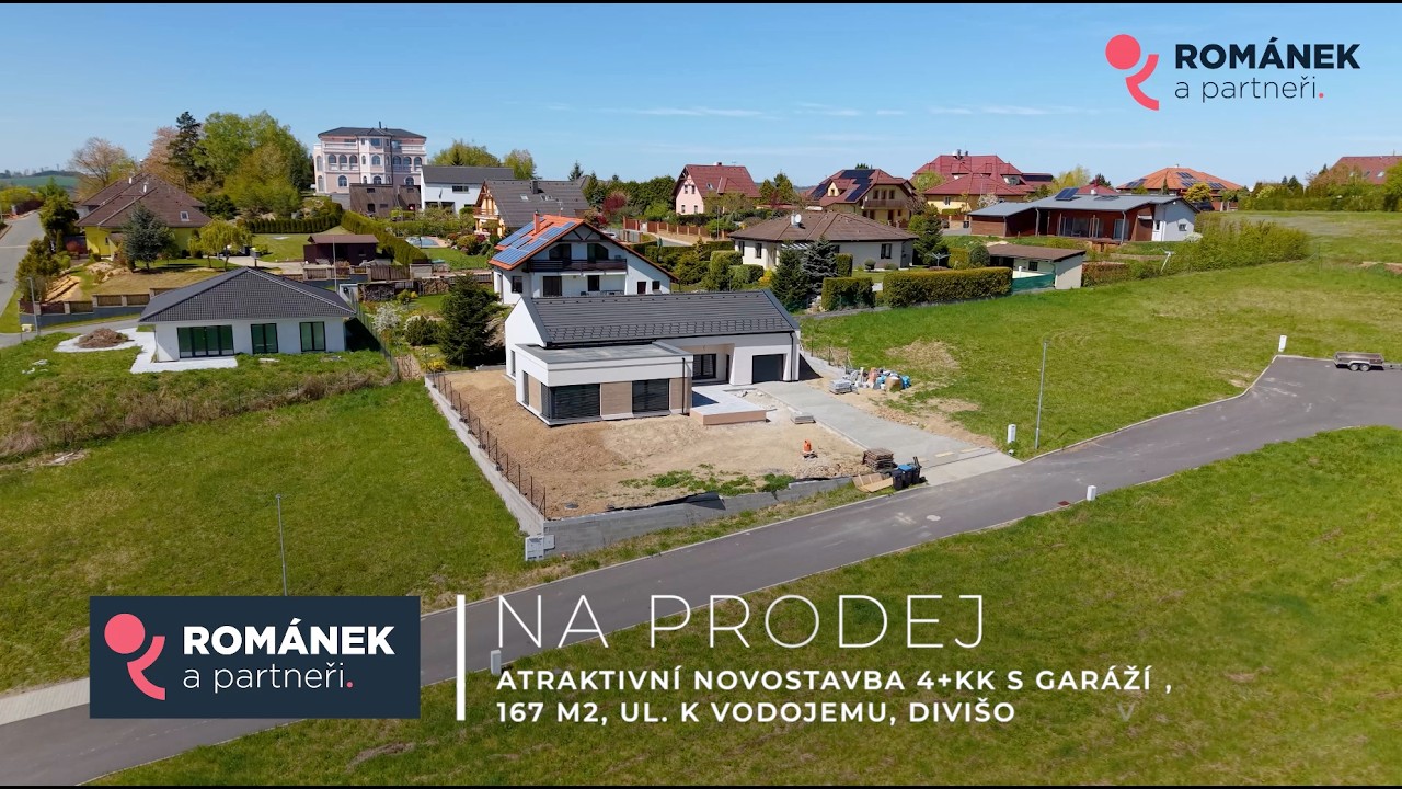 NA PRODEJ - Atraktivní novostavba 4+kk s garáží, 167 m2, ul. K Vodojemu, Divišov