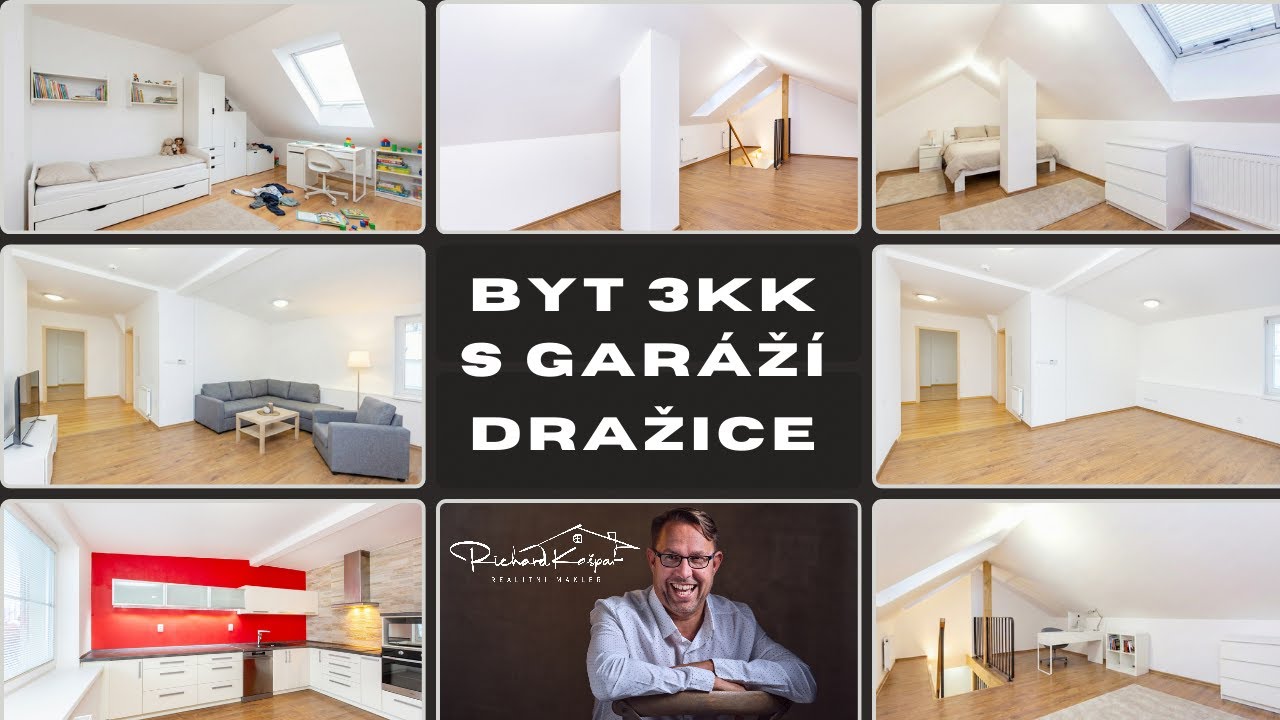 Světlo, prostor a klid obce kde se z bytu stává domov, 3kk s garáží. Richard Kašpar- realitní makléř