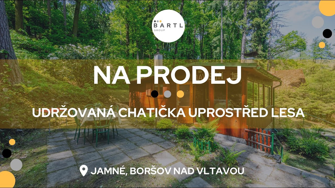 PRODÁNO - udržovaná chatička uprostřed lesa v dojezdové vzdálenosti od Č. Budějovic - Jamné