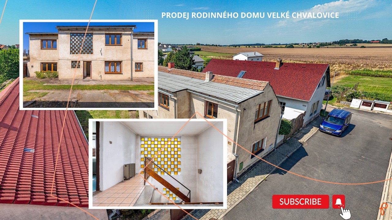 PRODEJ rodinného domu, Velké Chvalovice, okr. Kolín