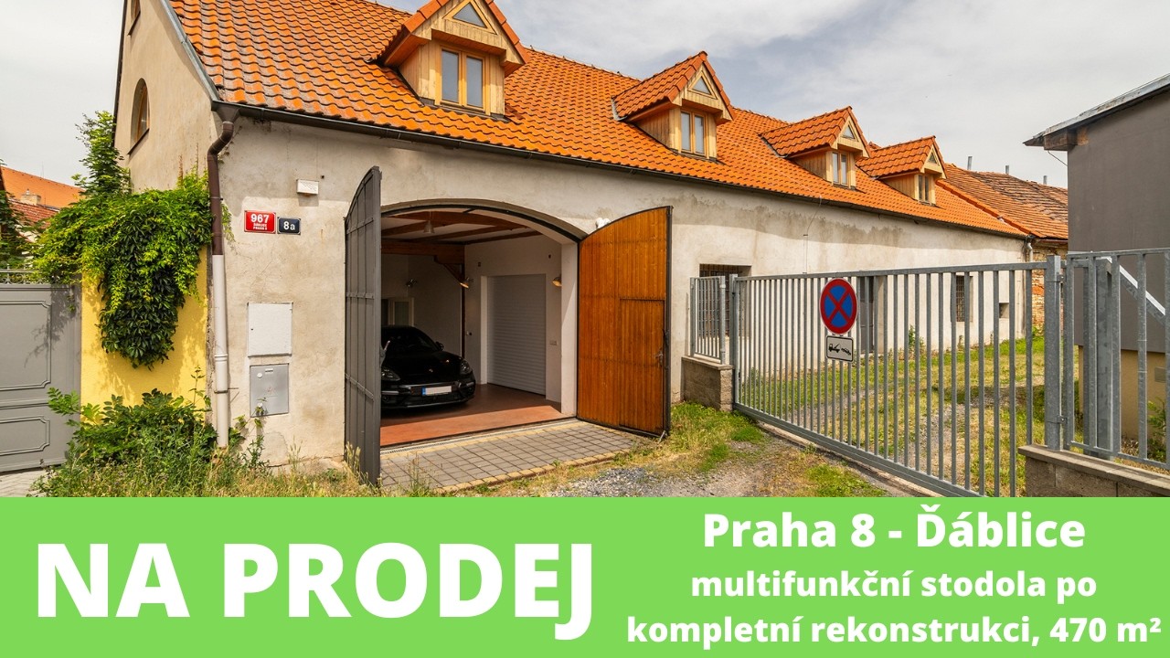 NA PRODEJ - původní stodola 469,5 m², vzorkovna + skladové prostory