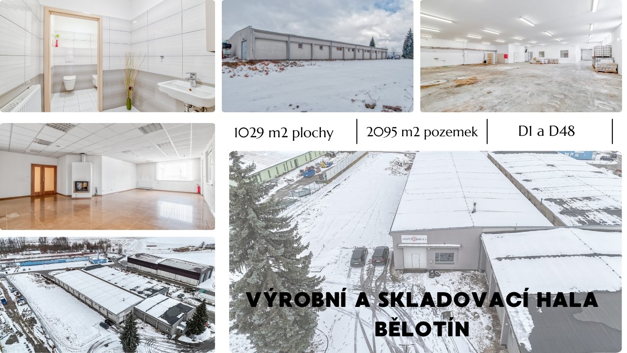 Prodej výrobní a skladovací haly v Bělotíně!