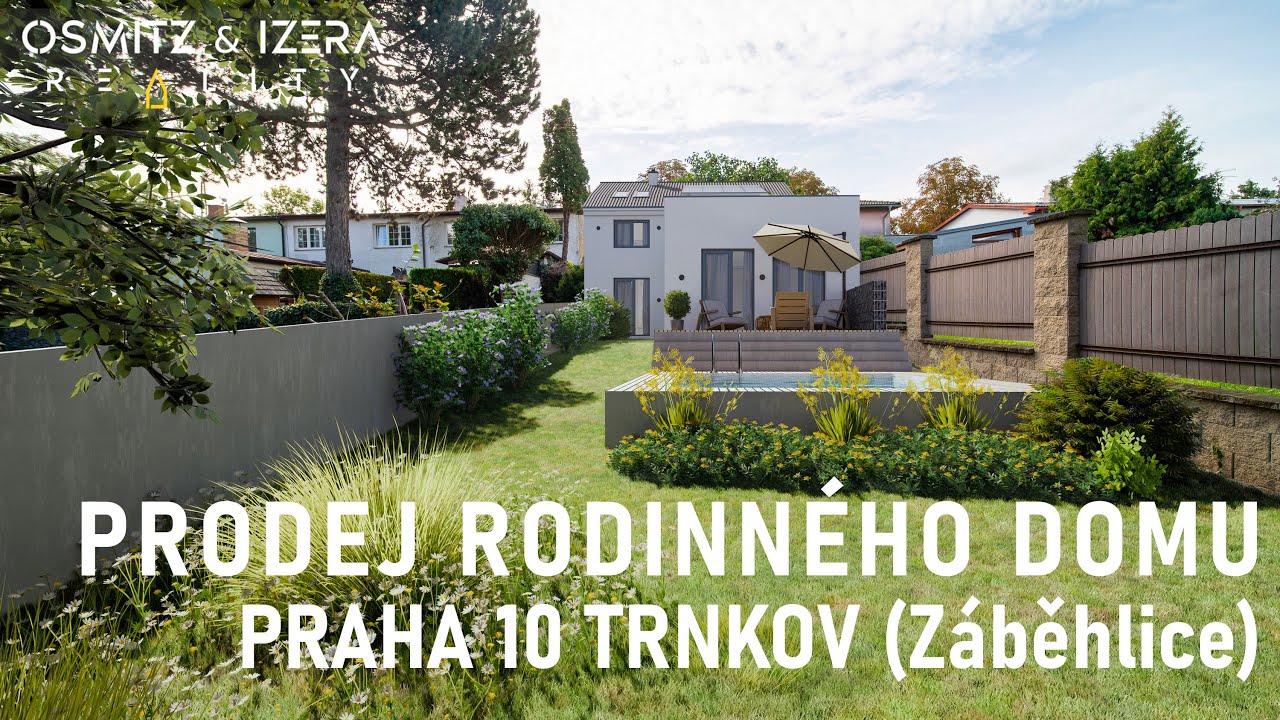 Prodej řadového rodinného domu 120 m2, pozemek 449 m2, Praha 10 Trnkov