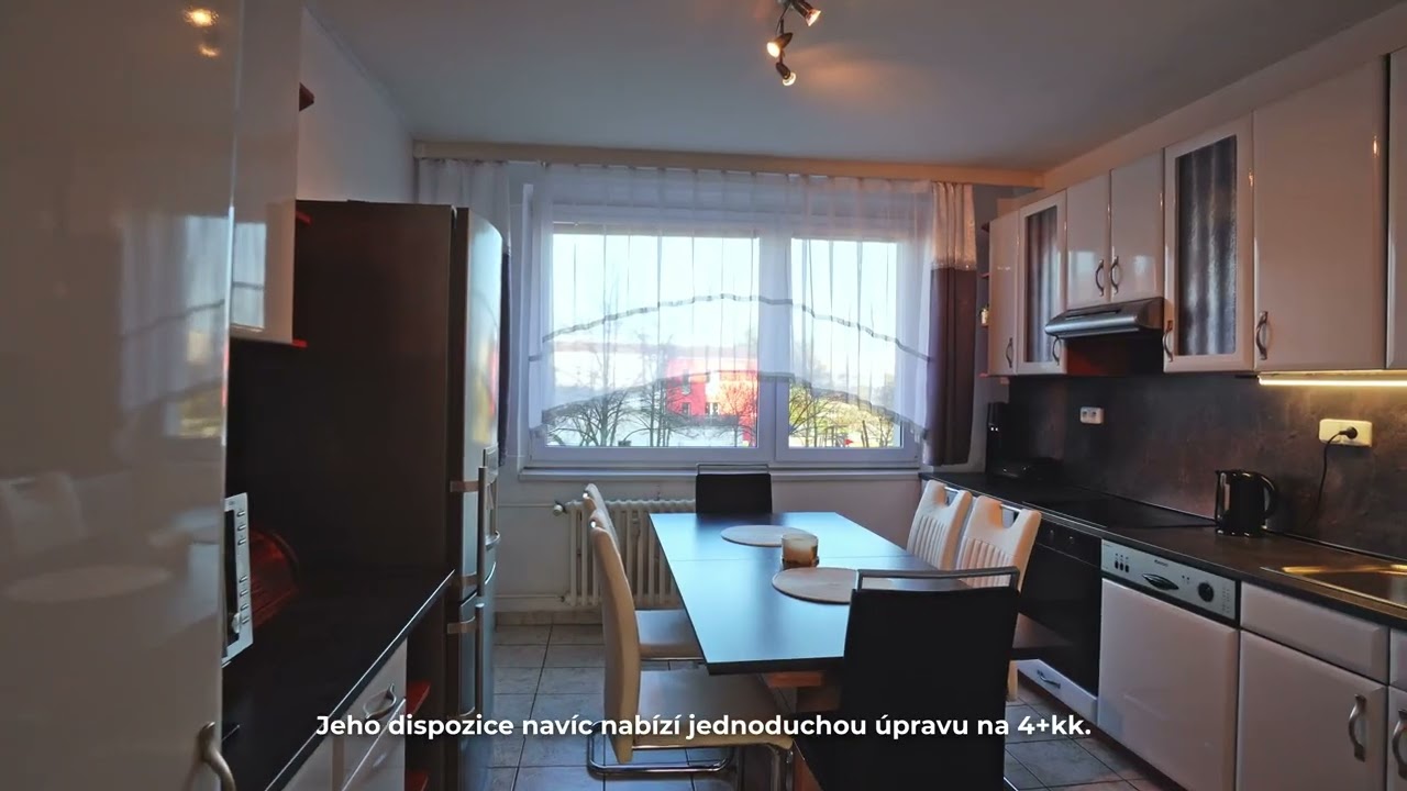 Ideální byt pro rodinu - 3+1 s&nbsp;balkonem v&nbsp;srdci Černého Mostu!